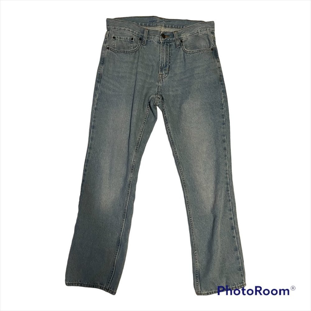 Old Navy Men's Straight Denim Blue Jeans - 32 X 30